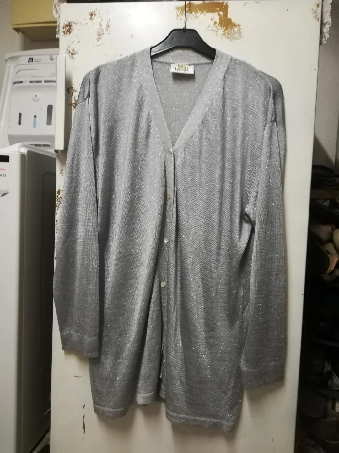Gilet léger Gris Argenté à manches longues Taille EUR T.XXL (imperfections)